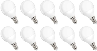 Spectrum LED Kogellamp E14 1W - 230V - 90 Lumen - 6000K Koud wit - Helder daglicht - Energiezuinig - 10 stuks