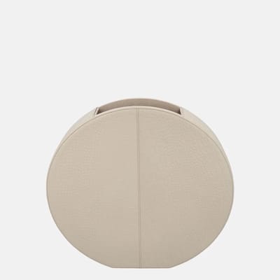 Chamada Coco leren vaas croco medium beige