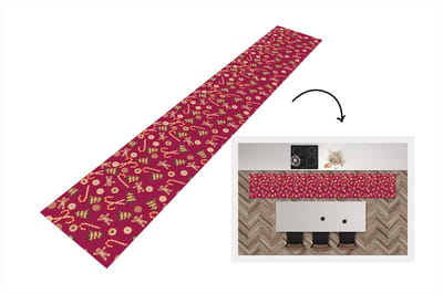 Keukenloper - Loper keuken - Kerst - Zuurstok - Peperkoek - Patronen - 300x50 cm - Keukenloper vinyl