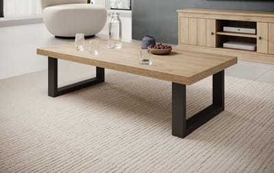Meubella - Salontafel Vince - Eiken - 130 cm
