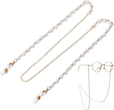 Zonnebril koord | zonnebrilkoord | brillen koord | brillenkoord | zonnebril koordje met pareltjes | parel ketting | mode accessoires | goudkleurig | ketting dames | | black friday 2023 | sinterklaas | kerstcadeau voor vrouw