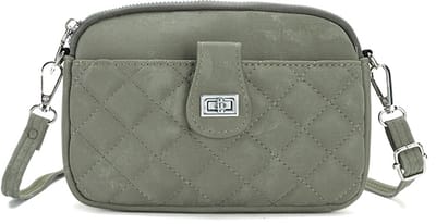 Crossbody Schoudertas - Groen | 20 x 13,5 x 5,5 cm | Suedelook | Fashion Favorite