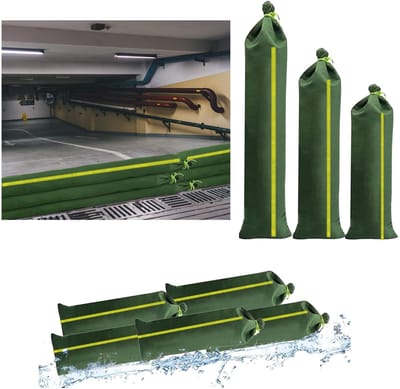 Dailygoods- Zandzakken 60 cm - Bescherming tegen overstromingen - Zandzakken voor partytent - Zandzakken voor wateroverlast - Siliconen versterkt - Duurzame betrouwbaarheid - Overstromingsbescherming