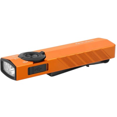 Olight ArkPro Lite Orange – Compacte Zaklamp Met Wit, Rood En UV-Licht
