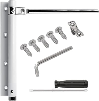 Dailygoods- Deursluiter Automatisch - Roestvrij Staal - Instelbare Deurleuning - Voor Binnen/Buiten - 185mm - Veilig en Stil Sluiten - Deurdranger