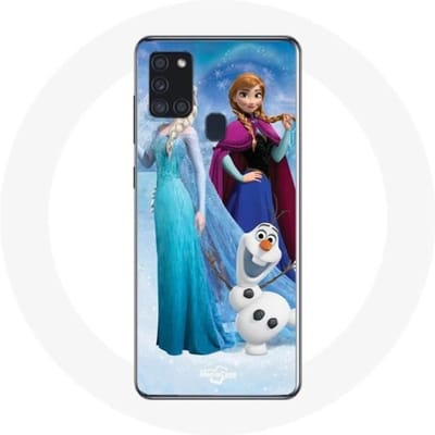 Hoesje - Maniacase - Samsung Galaxy A21S - Frozen - Flexibel - Zwart zwart