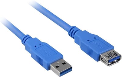 Sharkoon - USB extension cable - USB Type A to USB Type A - 3 m