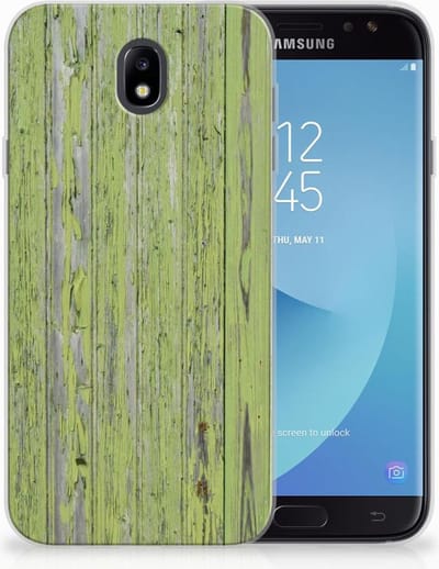 TPU Hoesje voor Samsung Galaxy J7 2017 | J7 Pro Bumper Hoesje Green Wood