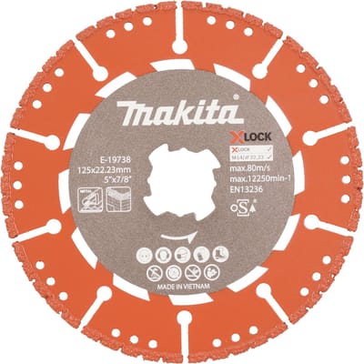 Makita E-19738 Diamantdoorslijpschijf Rescue 125 mm