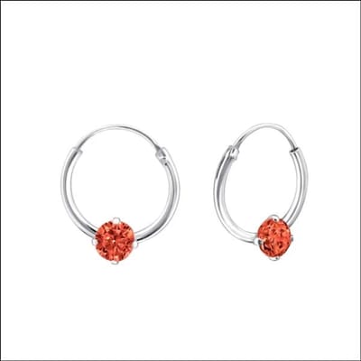 Aramat Jewels | Oorringen | 925 Zilveren Kinder Oorringen Bloem Zirkonia 10mm - Meisje Hoepels | Geel | |2mm | Zilver | Kinderen | Verkleurd niet