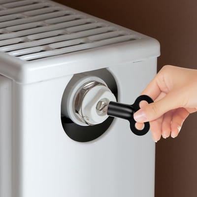 Radiator Ontluchtingsventielen - Ontluchtingssleutels - Verwarmingssysteem Onderhoud - Corrosiebestendige Zinklegering - 5mm Diameter - Zwart