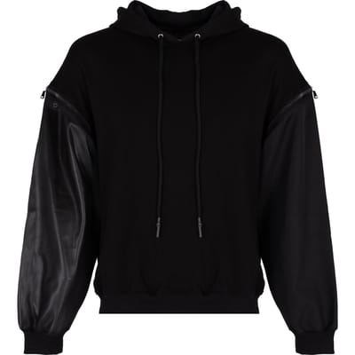 Les Hommes blouse Detachable Mannen zwart