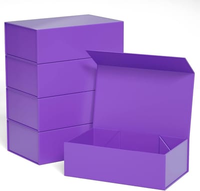 Luxe Paarse Cadeaudozen met Magnetische Sluiting - Perfect voor Luxe Geschenkverpakking