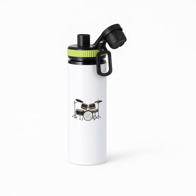 Hacebo® - Drumstel waterfles met draaidop groen - Muziek - Drummers - Instrument - slaginstrument - muzikanten - water fles - 850ML