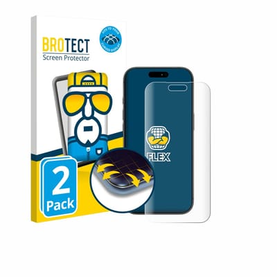 BROTECT - Screenprotector voor Apple iPhone 17 Pro Max - Folie Beschermfolie transparant volledig dekking - 2 Stuks