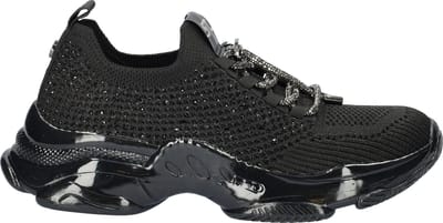 Steve Madden Meter dames sneaker - Zwart - Maat 39
