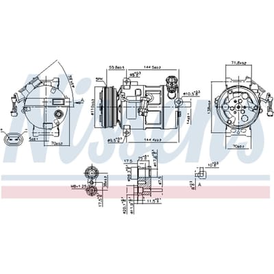 Compressor airconditioning NISSENS 89310