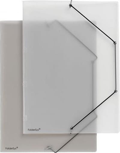 #*Elastomap Foldersys A4 PP meuitklapbare lipjes tbv ordner Span Folder Transparant314X230