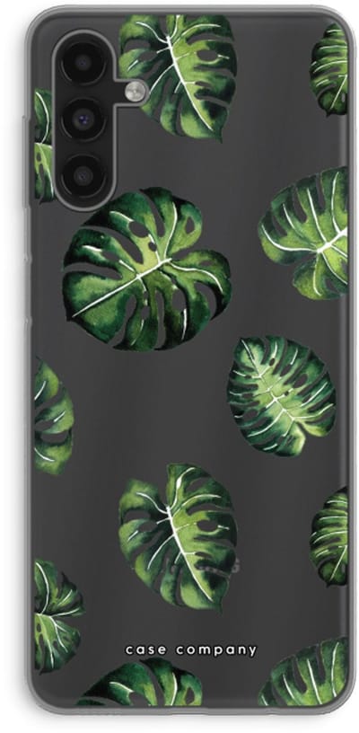 Case Company® - Hoesje geschikt voor Samsung Galaxy A13 5G hoesje - Tropische bladeren - Soft Cover Telefoonhoesje - Bescherming aan alle Kanten en Schermrand