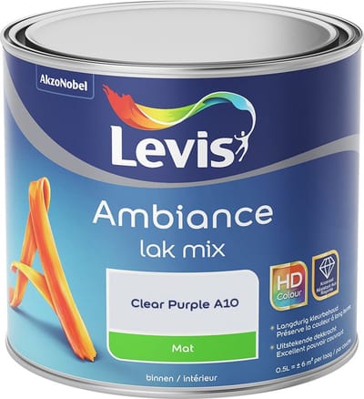 Levis - Ambiance Lak Mat Mix - Clear Purple A10 - Mengverf - 0,5 L