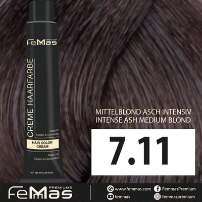 Femmas (7.11) - Haarverf - Medium Blonde As Intensief - 100ml