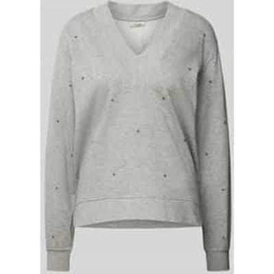 Sweatshirt met siersteentjes, model 'Nice'