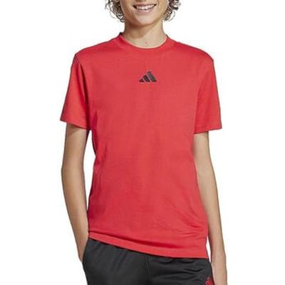 Adidas Essentials T-shirt Met Korte Mouwen Rood 9-10 Years Kinderen