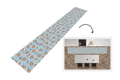 Keukenloper - Loper keuken - Egel - Regenboog - Bloemen - Patroon - Kinderen - 300x50 cm - Keukenloper vinyl