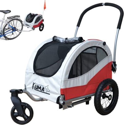 Fietsaanhanger en Kinderwagen voor Honden en Kleine Dieren