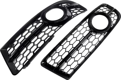 Mistgrille Shield Vortron - Mistlicht Grille bescherming - Voor Audi A4 B7 S-Line (2005-2008) - Honingraat