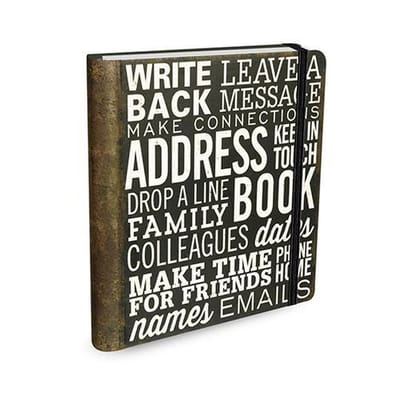 Peter Pauper Addressbook Large - Making Connections - 16x21 cm