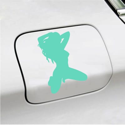 Bumpersticker - Dame - 14 X 10 - Mint