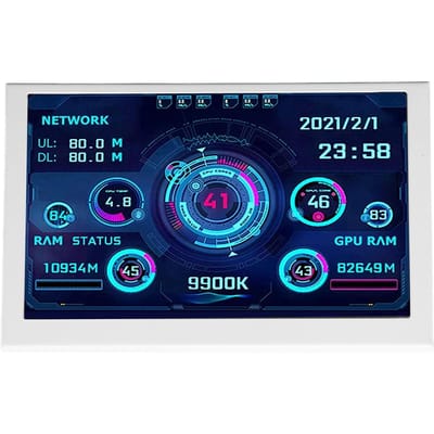 Moniteur de Température d'Ordinateur 5 pouces IPS USB Mini Écran PC Panneau d'Affichage Capteur PC Moniteur de Données CPU GPU RAM PC