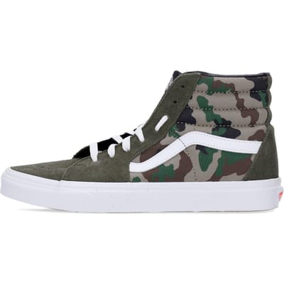 Hoge herenschoen Sk8-hi Camo Olijf/wit