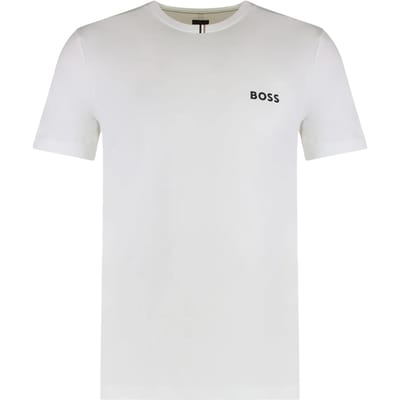 Boss Heren T-Shirt Wit 50554543/100 Ts Toc Spin Training