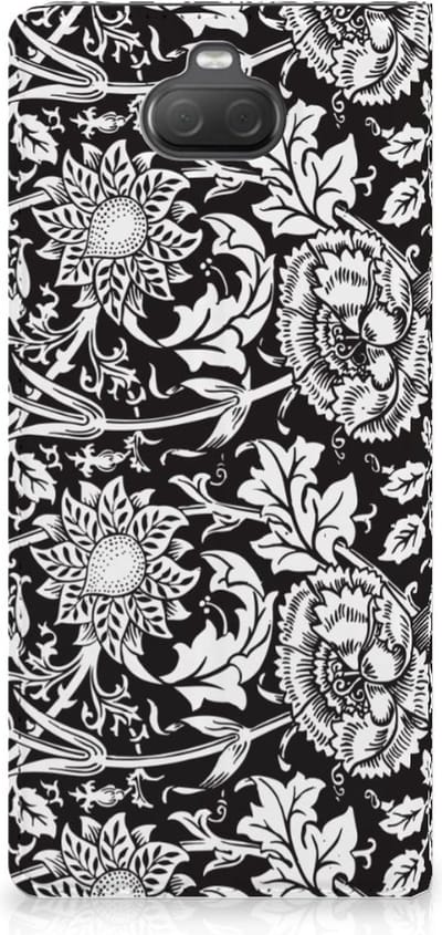 Sony Xperia 10 Plus Smart Cover Black Flowers