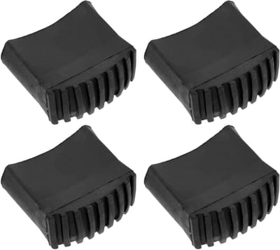 Ladder Antislip Voeten - Trap Kussens - Veiligheid Ladders - Slijtvaste Rubber Mat - 4 Stuks - Zwart
