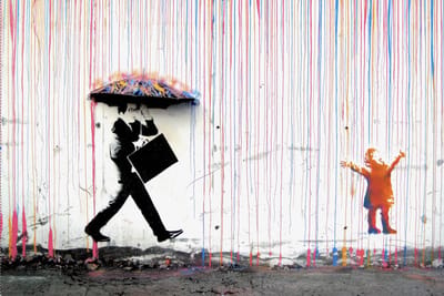 Urban Art Collection –Stencil Society- Kristal Helder Galerie kwaliteit Plexiglas 5mm. - Blind Aluminium Ophang-frame - Luxe wanddecoratie - Fotokunst - professioneel verpakt en gratis bezorgd