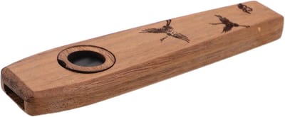 Houten Kazoo Instrument - Muziek Blaasinstrument - Muziek Maken - Robuuste Houten Constructie - 10.5 x 2.5 x 1 cm