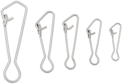 Allecto - Viswartels - Zeevissen Snap Links - Roestvrij staal - Zilver - Swivel Verbinding - 100 Stuks voor Zoet- en Zeevissen