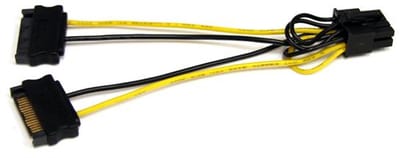 StarTech.com SATA Power to 8 Pin PCI Express Video Card Power Cable Adapter