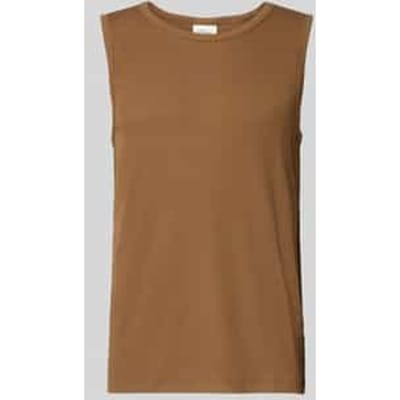slim fit tank top van katoenmix