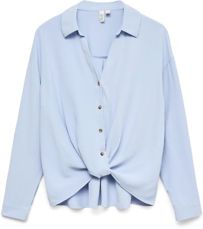 VERO MODA - VMIZZY LS DETAIL SHIRT WVN BTQ GA - Dames - Blouses