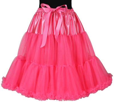 Petticoat Showgirl in 11 Kleuren Volwassenen Vrouwen Grijs Maat One size