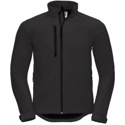 Russell Heren waterbestendig & winddicht Softshell-jasje (Zwart)