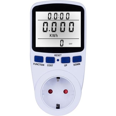 Affichage LCD consommation d'électricité prise de compteur d'énergie Watt Volt ampères puissance en watts consommation KWH With Backlight-EU Plug