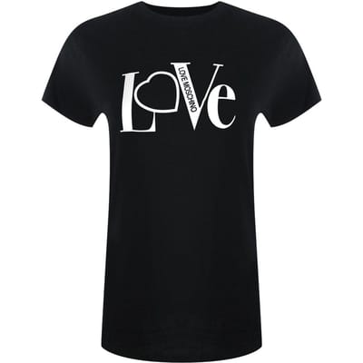 Love Moschino Dames/dames Katoenen T-shirt (Zwart)