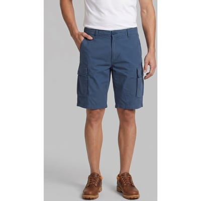 Timberland Brookline Poplin Cargo Short Dark Denim Maat: W30 | Korte Broeken Outlet | Heren | Blauw