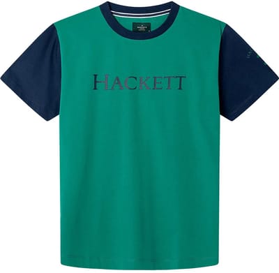 Hackett Heritage Multi T-shirt Met Korte Mouwen Groen 9 Years Jongen