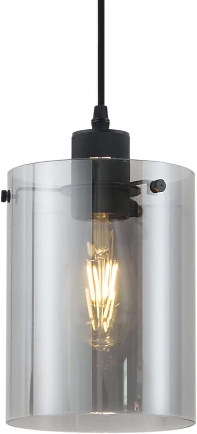 QAZQA dome - Moderne Hanglamp - 1 lichts - Ø 15 cm - Zwart - Woonkamer